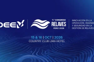Banner do evento para o 11º Congresso RELAVES Peru 2026, realizado nos dias 15 e 16 de outubro no Hotel Country Club Lima, com foco em inovação, engenharia e segurança na gestão de rejeitos.